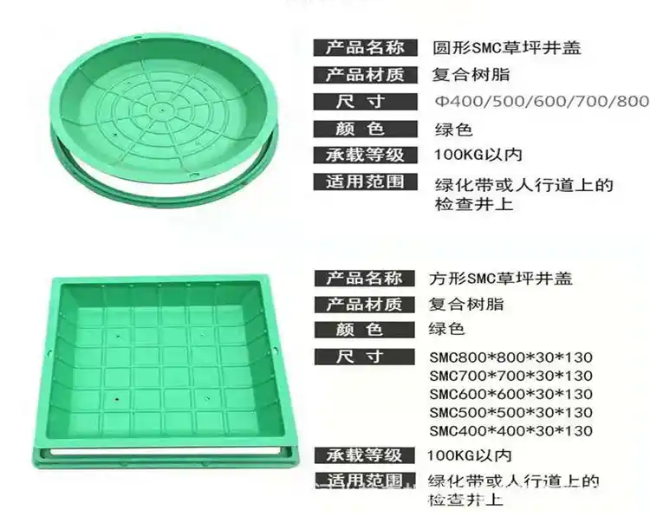 清苑树脂复合种植井盖展示